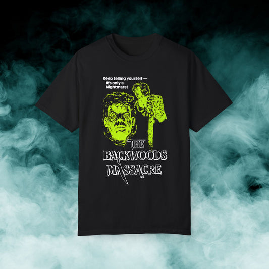 The Backwoods Massacre Horror Movie T-shirt (Merch)