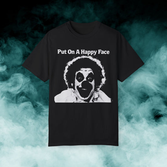 Put on a Happy Face Retro Halloween T-shirt (Merch)