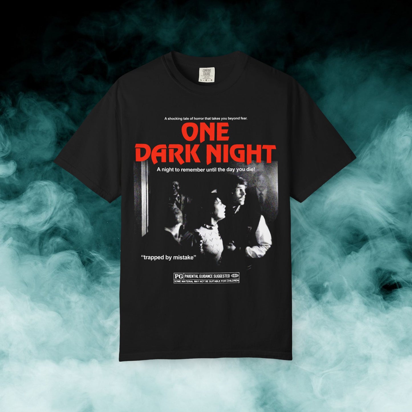 One Dark Night Horror Movie T-shirt (Merch)