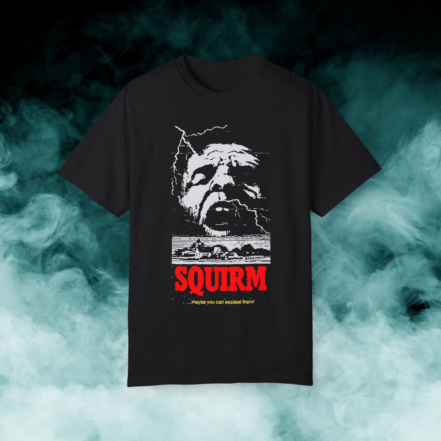 Squirm "Maybe you can escape them" Horror Movie T-shirt (Merch)