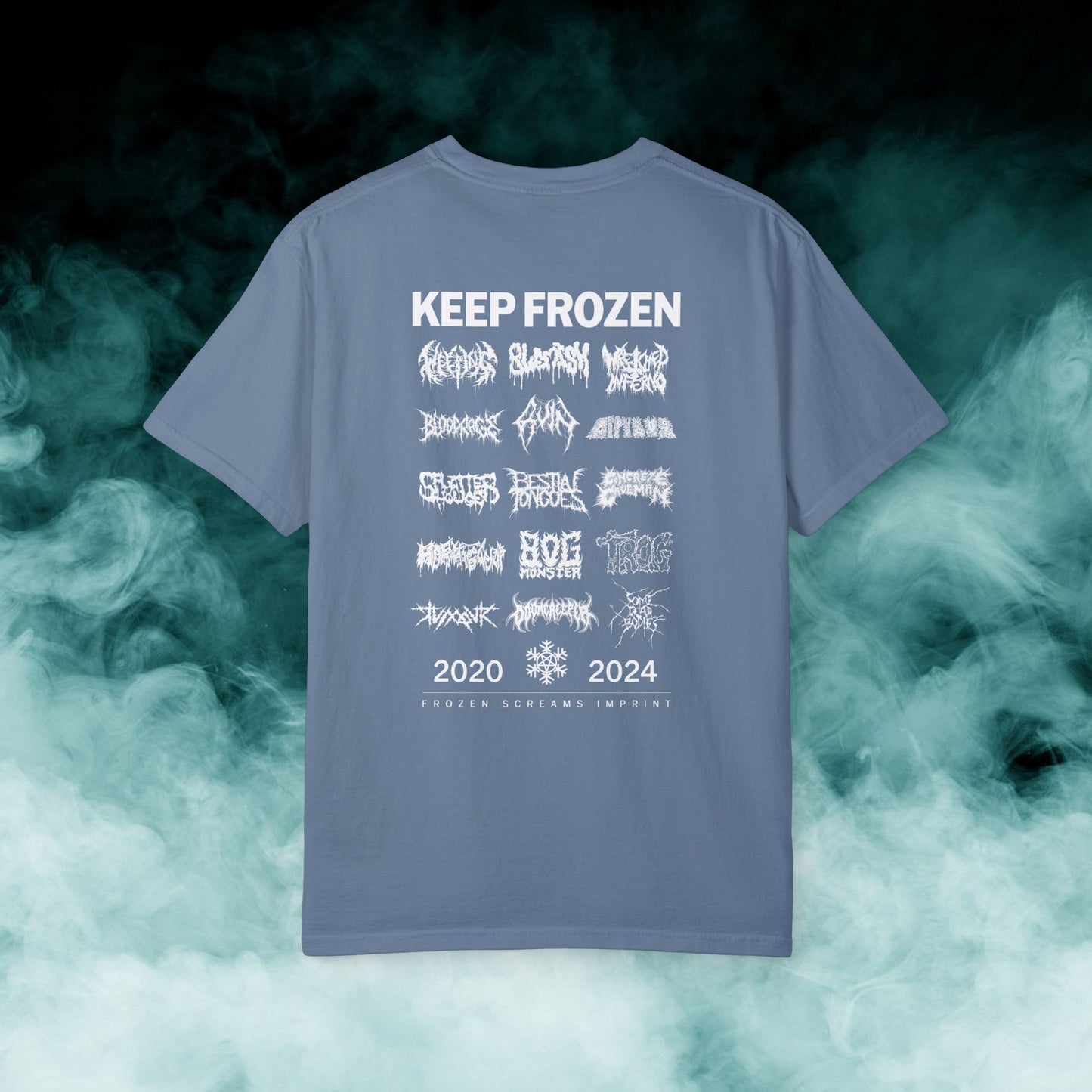 Frozen Screams Imprint "4-year Anniversary Roster" T-shirt (Merch)