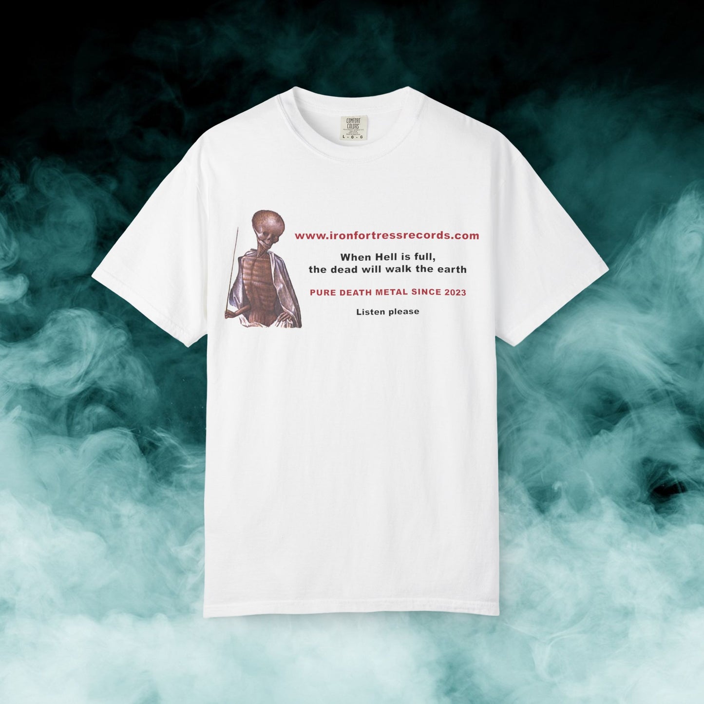 Iron Fortress Records "rotten.com rip" T-shirt (Merch)