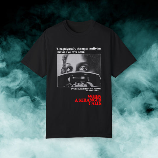 When a Stranger Calls Horror Movie T-shirt (Merch)