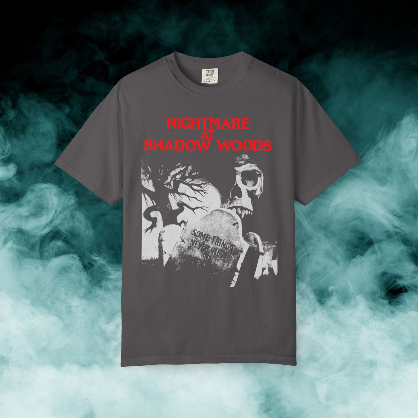 Nightmare at Shadow Woods Horror Movie T-shirt (Merch)