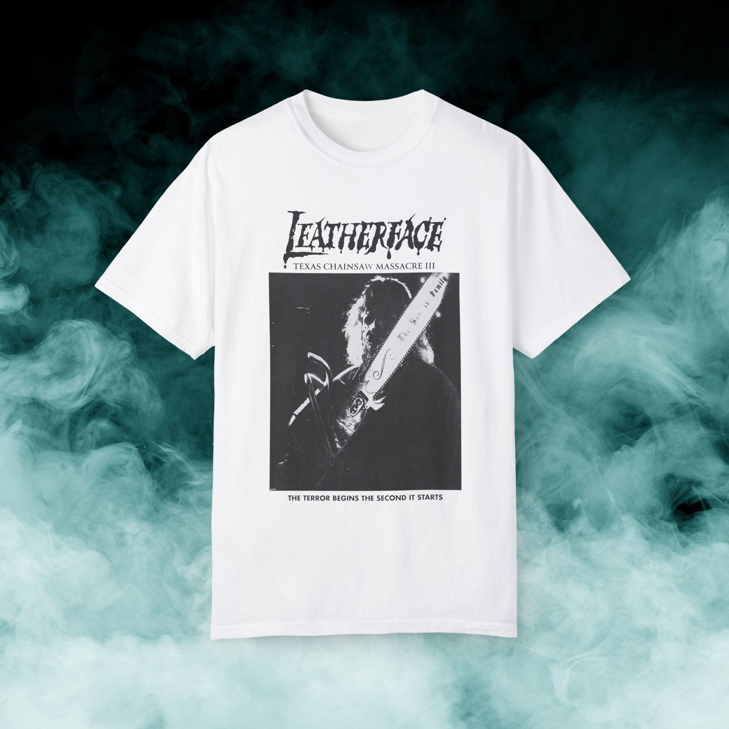 Leatherface Texas Chainsaw Massacre 3 Horror Movie T-shirt (Merch)