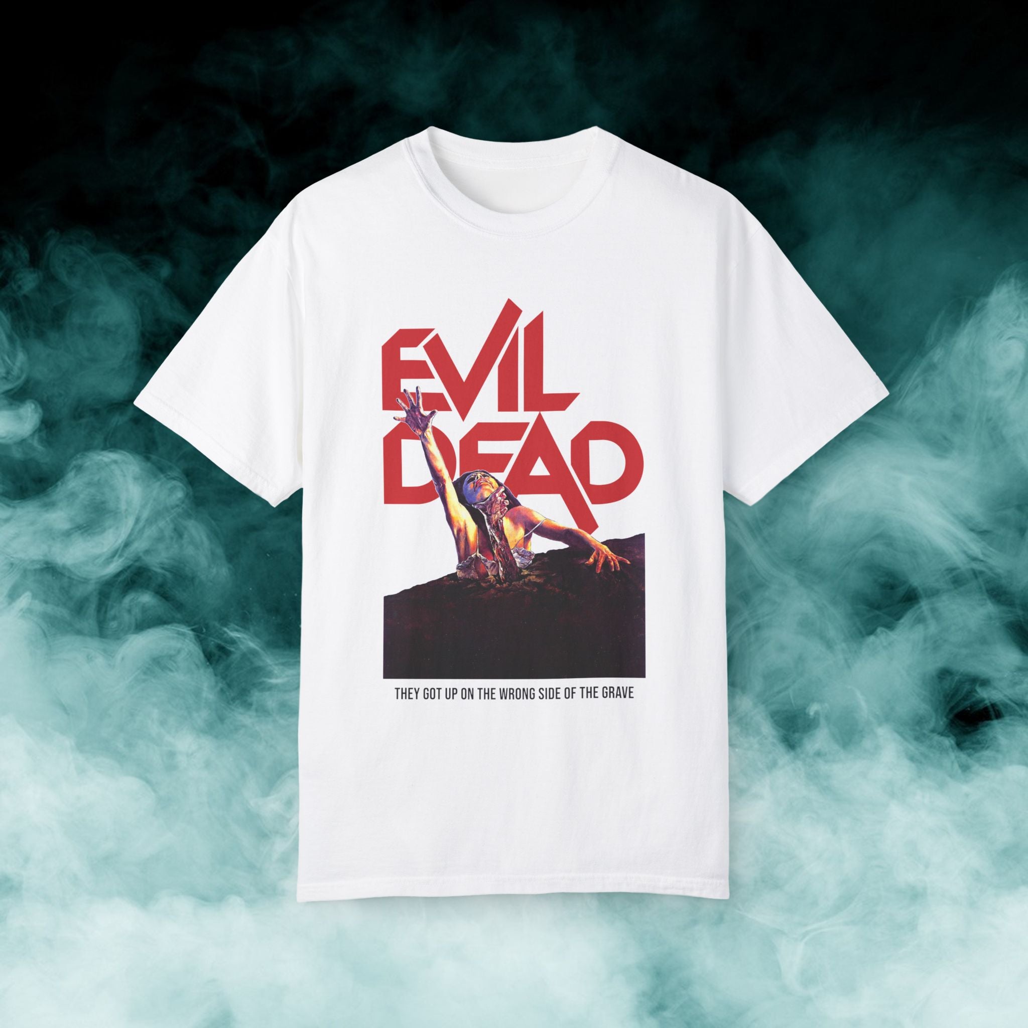 T-shirt Evil Dead 1981 – Hanes – Homme – Noir – 100% Coton – Style Rétro Horreur