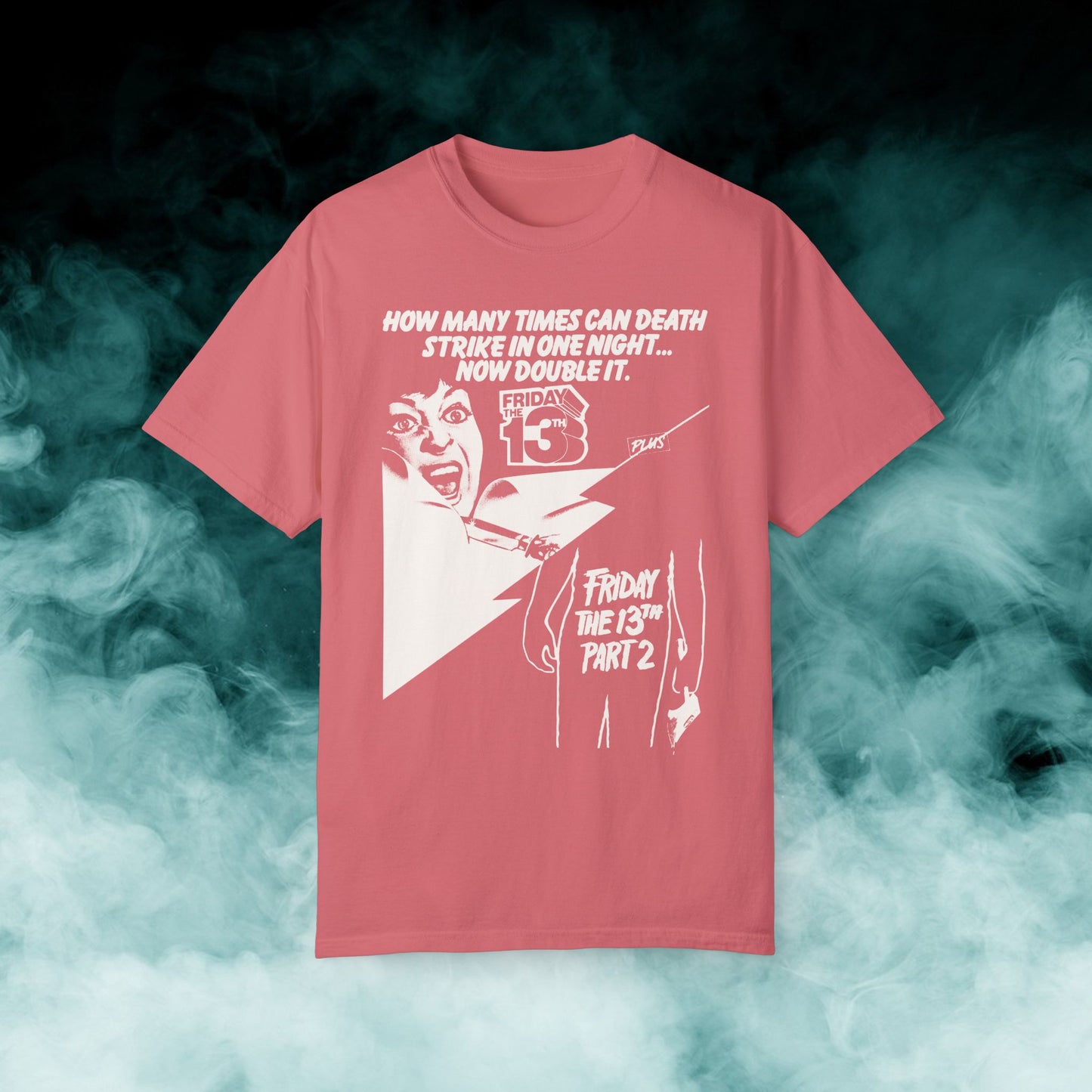 Friday the 13th Part 1 and 2 Horror Movie T-shirt (Merch)