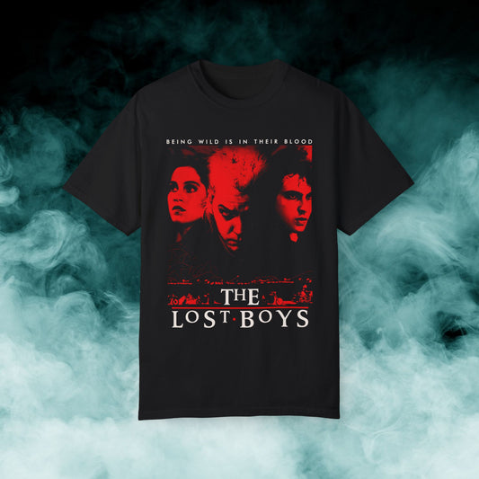 The Lost Boys "Being wild is in their blood" Horror Movie T-shirt (Merch)
