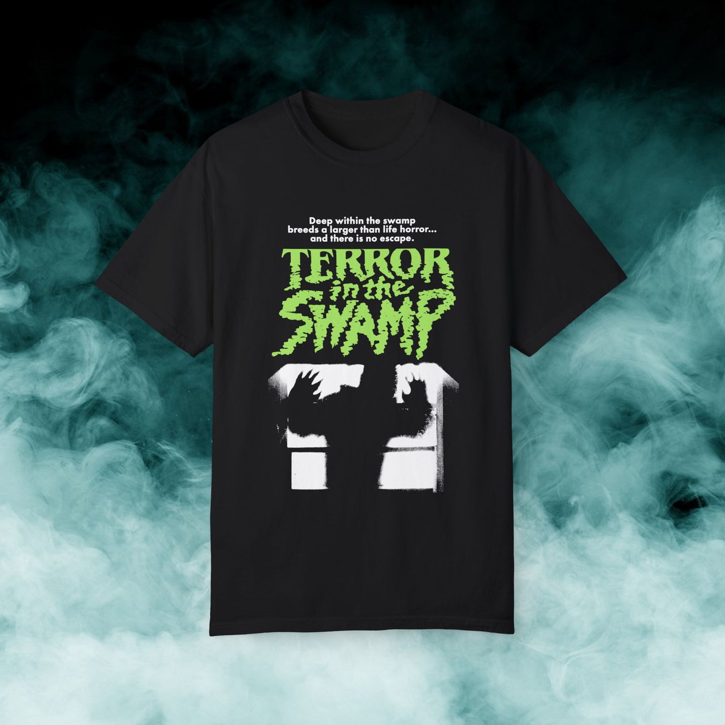 Terror in the Swamp Horror Movie T-shirt (Merch)