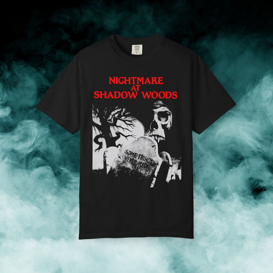 Nightmare at Shadow Woods Horror Movie T-shirt (Merch)