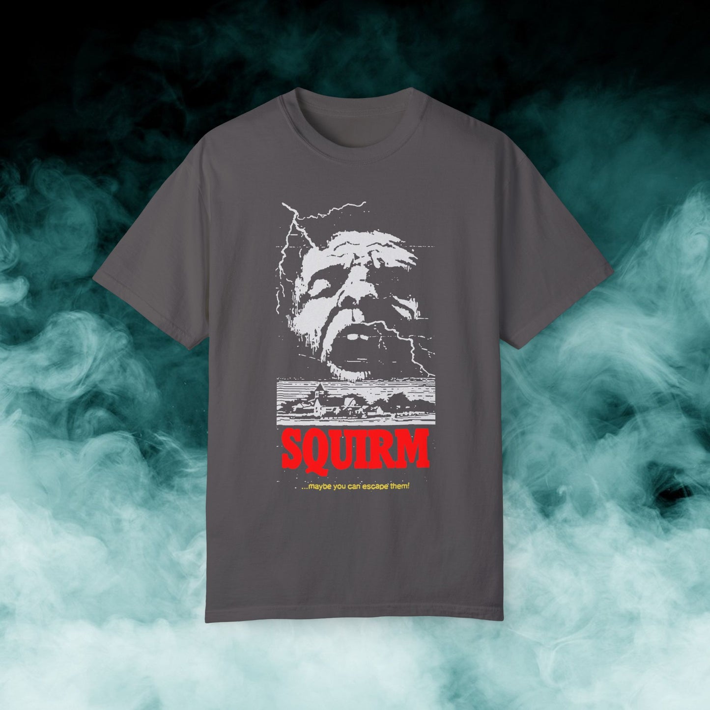 Squirm "Maybe you can escape them" Horror Movie T-shirt (Merch)
