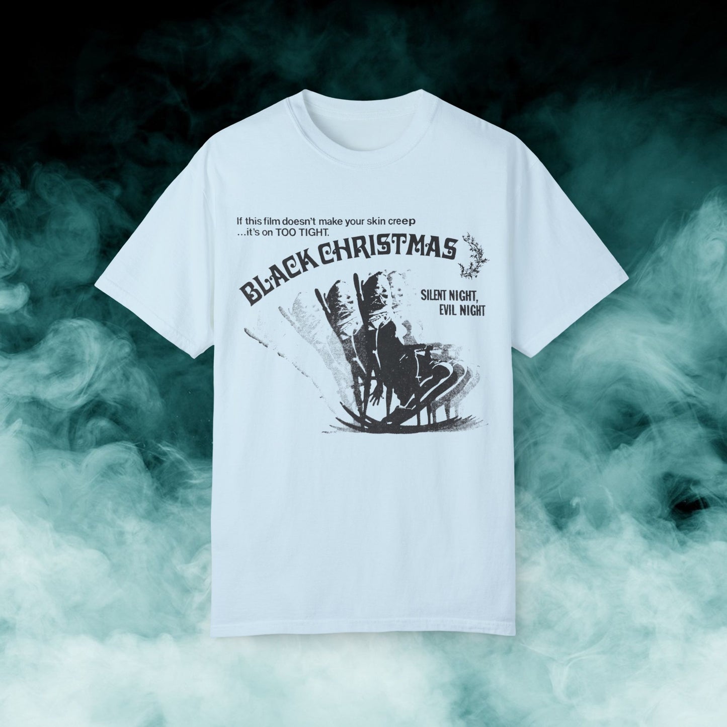 Black Christmas "Silent Night, Evil Night" Horror Movie T-shirt (Merch)