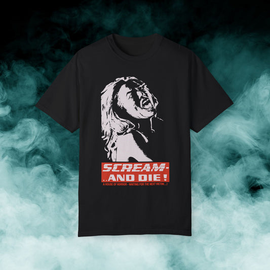 Scream and Die Horror Movie T-shirt (Merch)