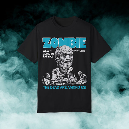 Zombie "The Dead Are Among Us!" Horror Movie T-shirt (Merch)