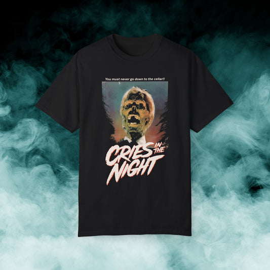 Cries in the Night Horror Movie T-shirt (Merch)