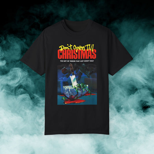 Don't Open Til' Christmas Horror Movie T-shirt (Merch)