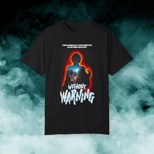 Without Warning Horror Movie T-shirt (Merch)