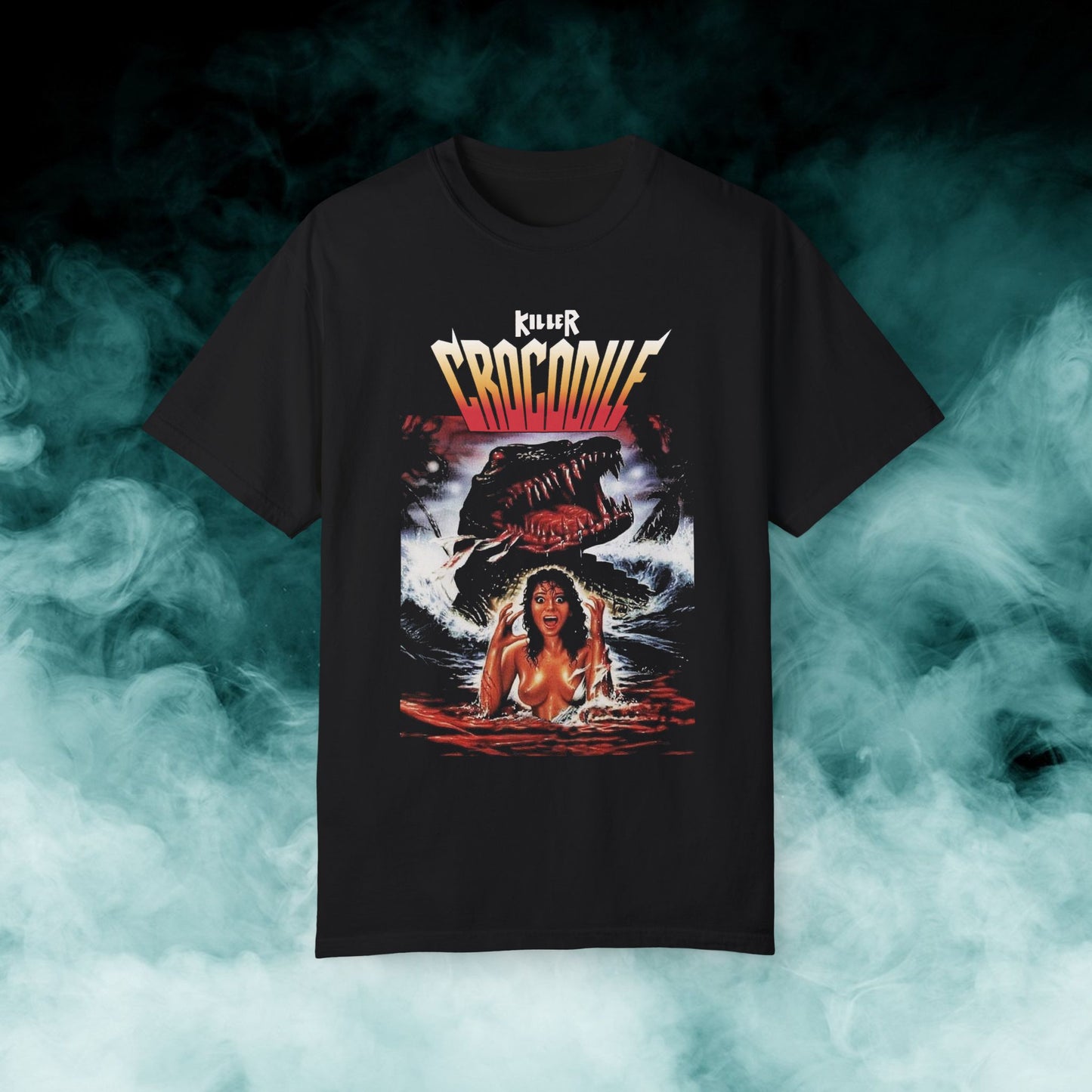 Killer Crocodile V2 Horror Movie T-shirt (Merch)
