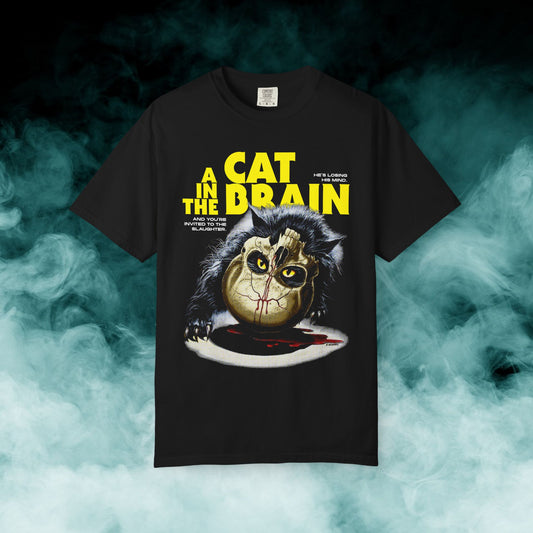 A Cat in the Brain Horror Movie T-shirt (Merch)