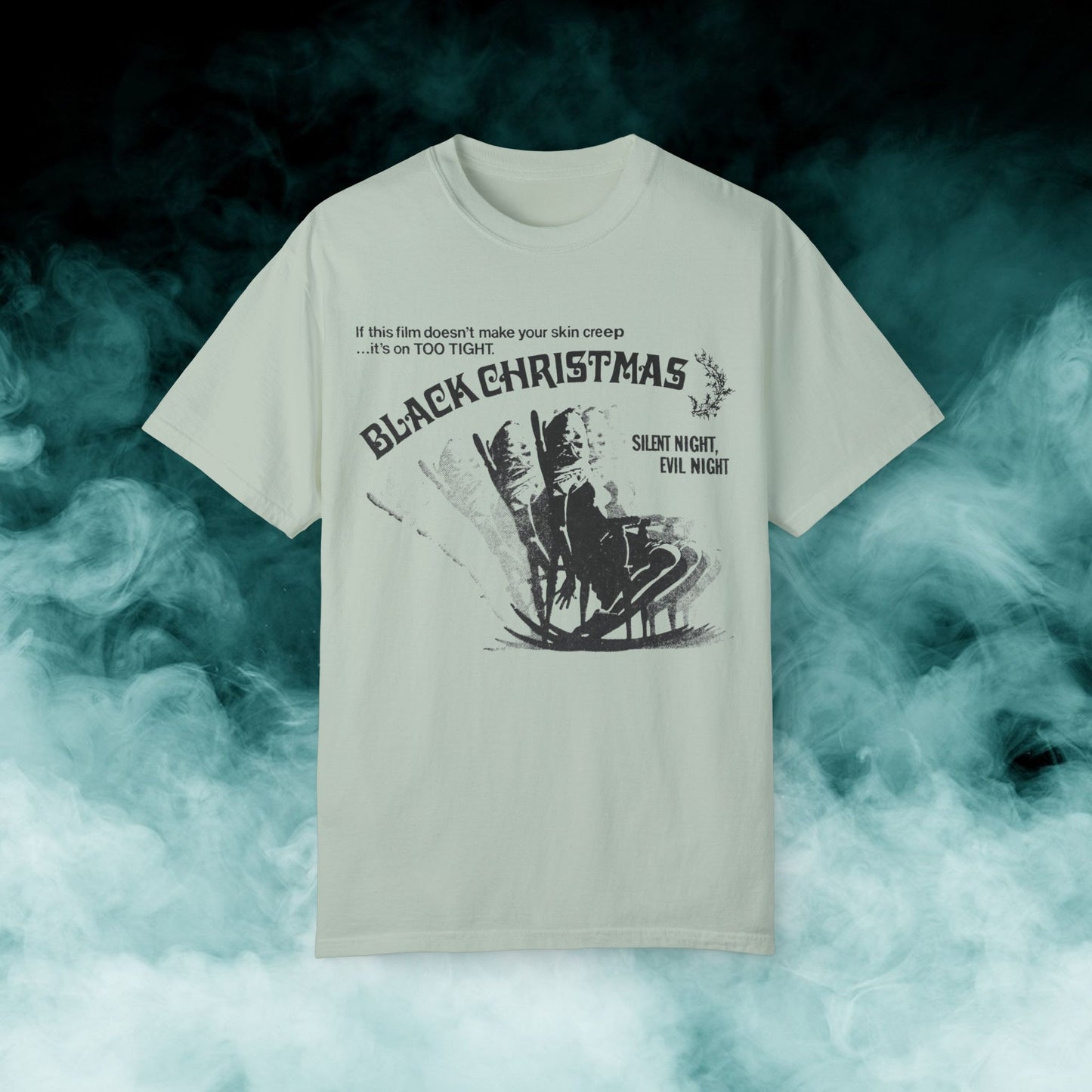 Black Christmas "Silent Night, Evil Night" Horror Movie T-shirt (Merch)