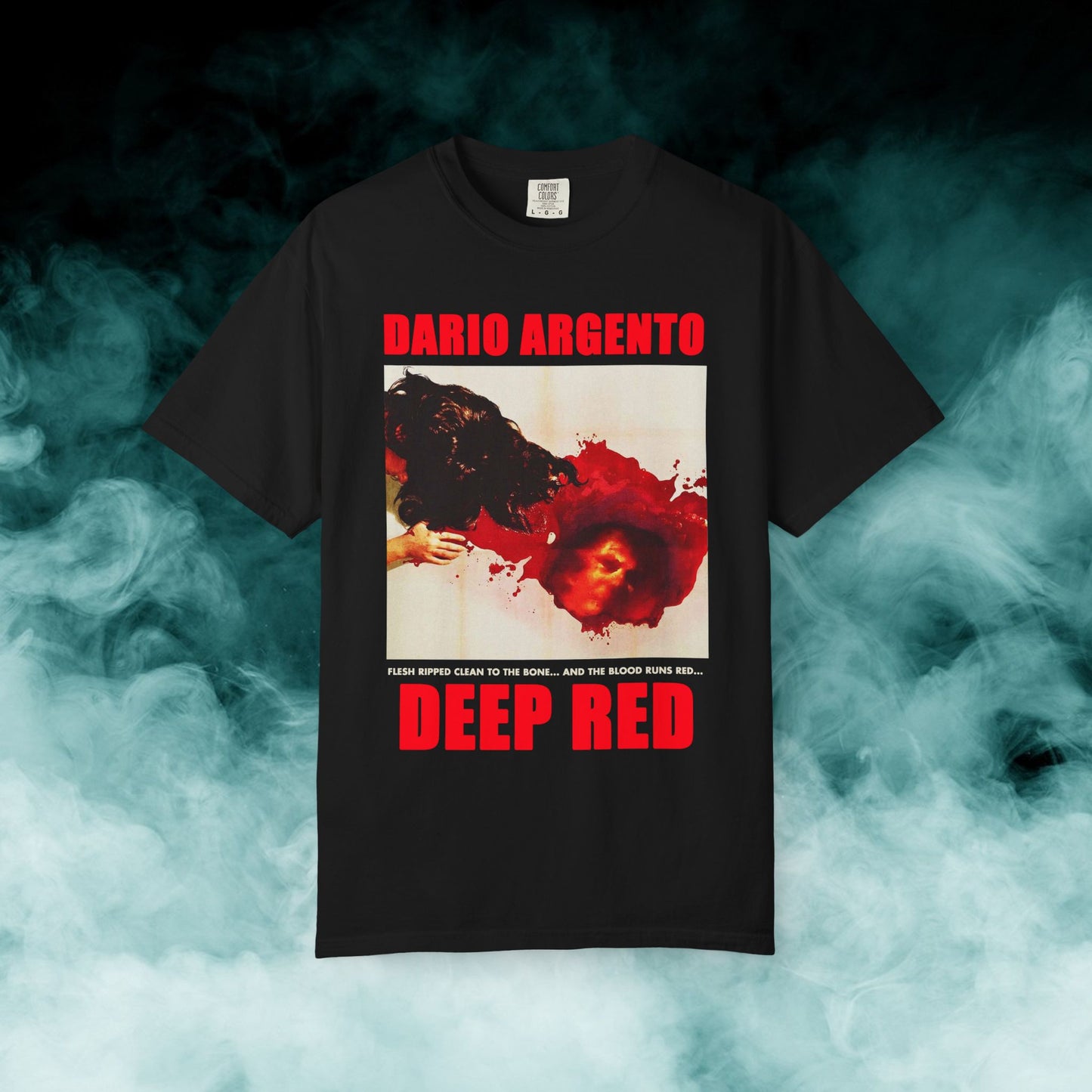Deep Red Horror Movie T-shirt (Merch)