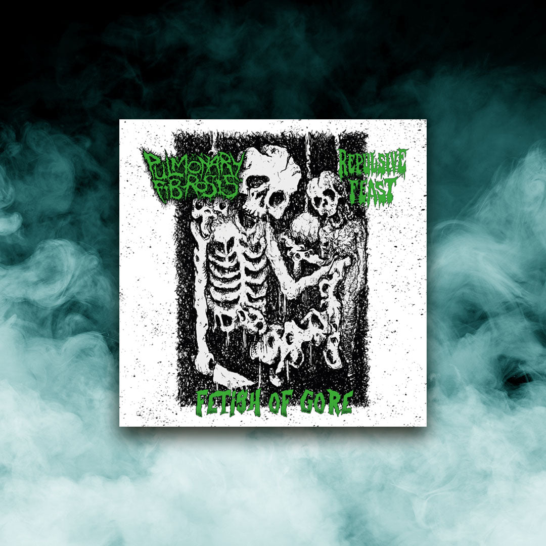 Pulmonary Fibrosis / Repulsive Feast - Fetish of Gore Split (7" vinyl)