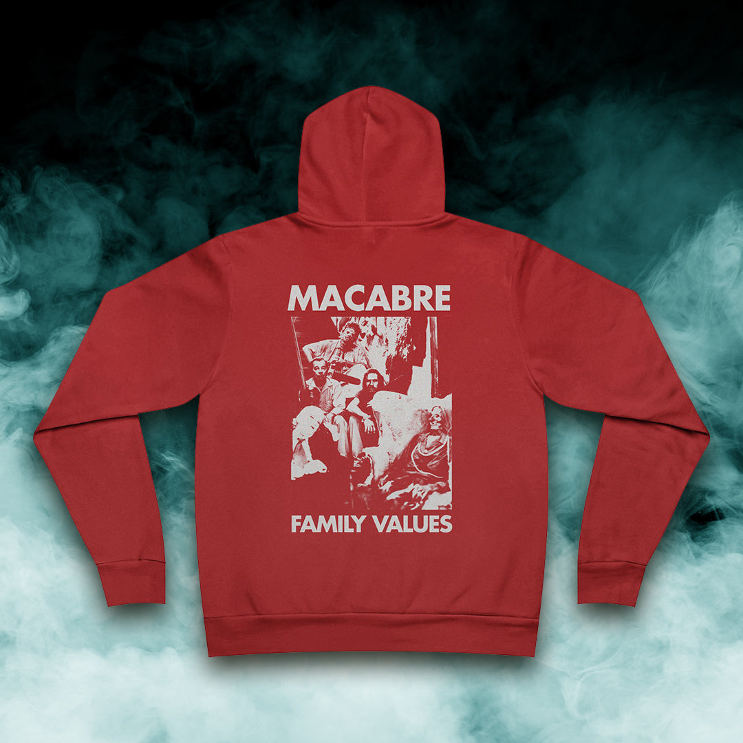 The Texas Chainsaw Massacre "Macabre Family Values" Horror Movie Fleece Pullover Hoodie (Merch)
